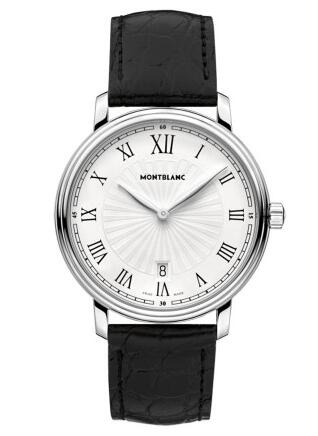 With contrasting dial matching the reliable performance, this replica Montblanc watch attracted a lot of people.