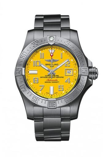 With the eye-catching yellow dial, this replica Breitling watch directly shows a lot of surprise.