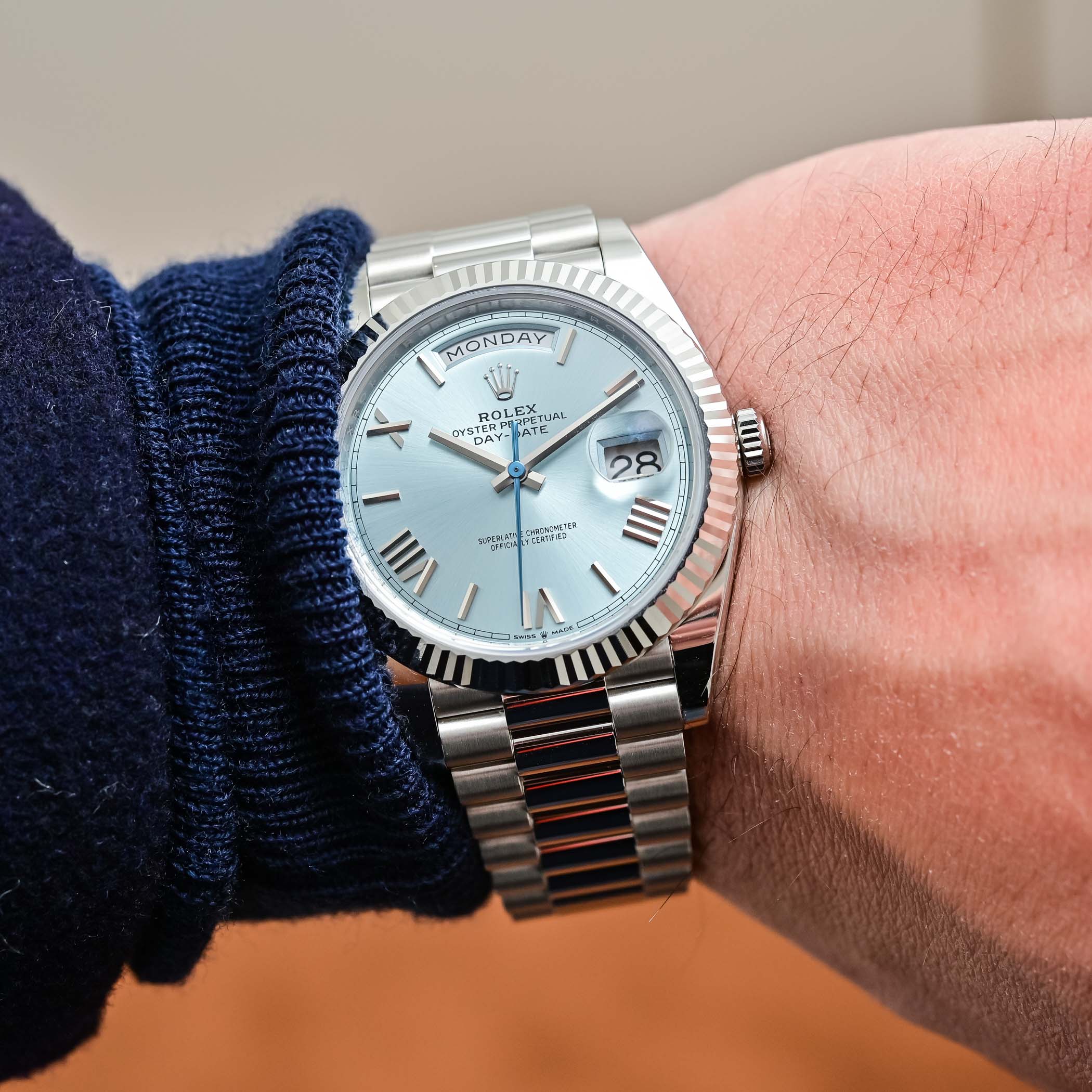 DAY-DATE – HIGH QUALITY FAKE ROLEX DAY-DATE 40MM PLATINUM 228236