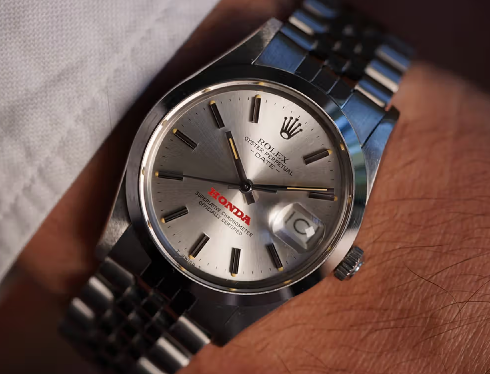 This Vintage Honda-Branded 1:1 Replica Rolex Date Could Be Yours for $25,000 USD